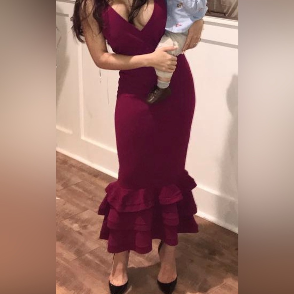 Long purple dress